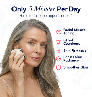 Glidesona by Glidelif microcurrent facial toning device, Nuface alternative, Results, After Before