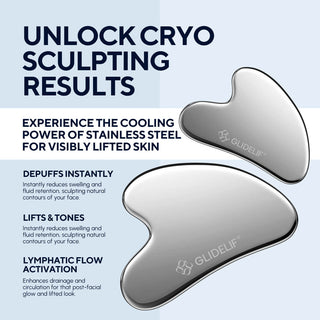 Glidelif Cryo Sculpt Stainless Steel Gua Sha