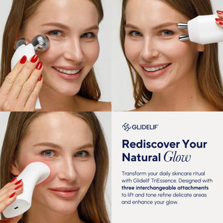 TriEssence EMS Microcurrent  LED red light beauty device by Glidelif