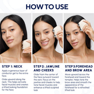Glidesona by Glidelif microcurrent facial toning device, Nuface alternative, Results, After Before
