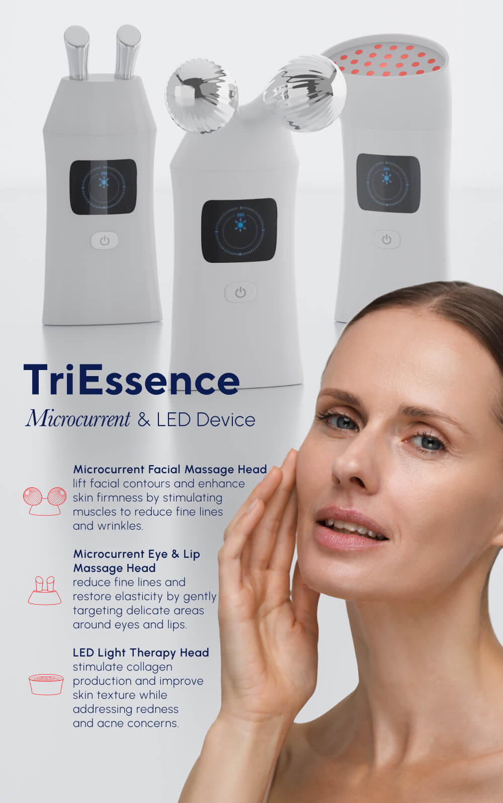 TriEssence Microcurrent & LED Device – GLIDELIF