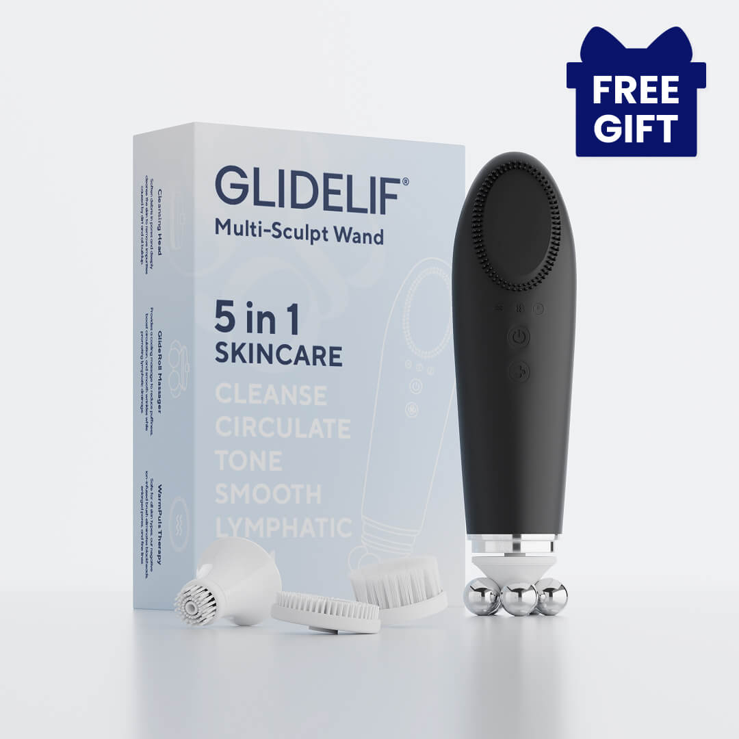 ボディ・フェイスケア V-Lift Machine + Les Glisse Glidelif 5-in-1 Multi-Beauty Wand – Sculpt, Lift & Cleanse – GLIDELIF