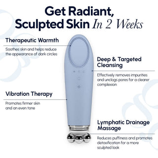 Glidelif sculpting device for facial massage, similar to Skincil Multi-Sculptor, for lifting and cleansing the skin